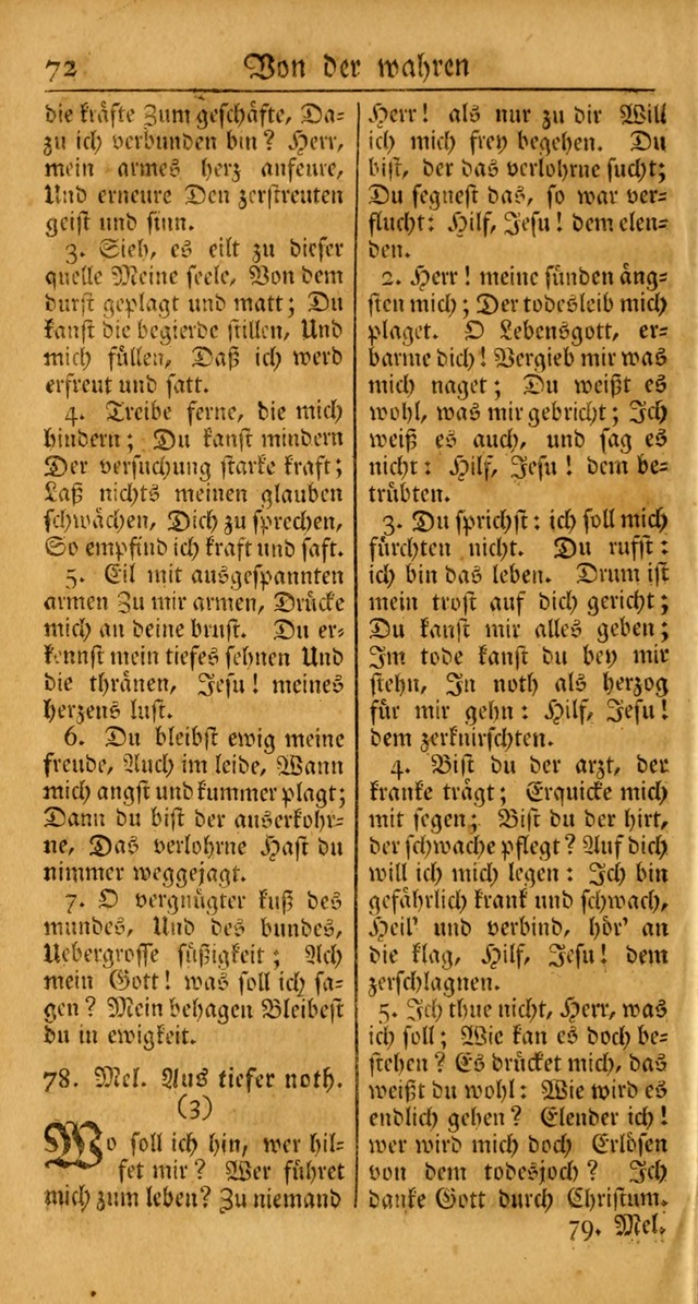 Ein Unpartheyisches Gesang-Buch: enthaltend geistreiche Lieder und Psalmen, zum allgemeinen Gebrauch des wahren Gottesdienstes auf begehren der Brüderschaft der Menoniten Gemeinen... page 152