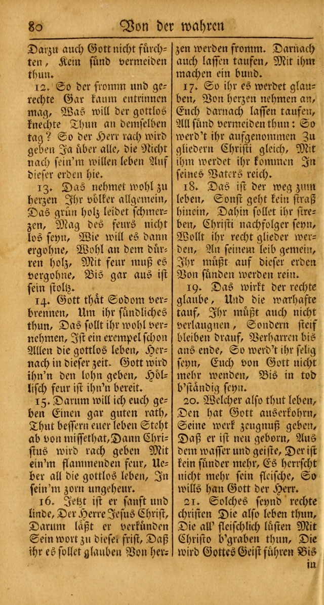 Ein Unpartheyisches Gesang-Buch: enthaltend geistreiche Lieder und Psalmen, zum allgemeinen Gebrauch des wahren Gottesdienstes auf begehren der Brüderschaft der Menoniten Gemeinen... page 160