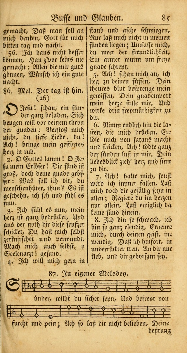 Ein Unpartheyisches Gesang-Buch: enthaltend geistreiche Lieder und Psalmen, zum allgemeinen Gebrauch des wahren Gottesdienstes auf begehren der Brüderschaft der Menoniten Gemeinen... page 165