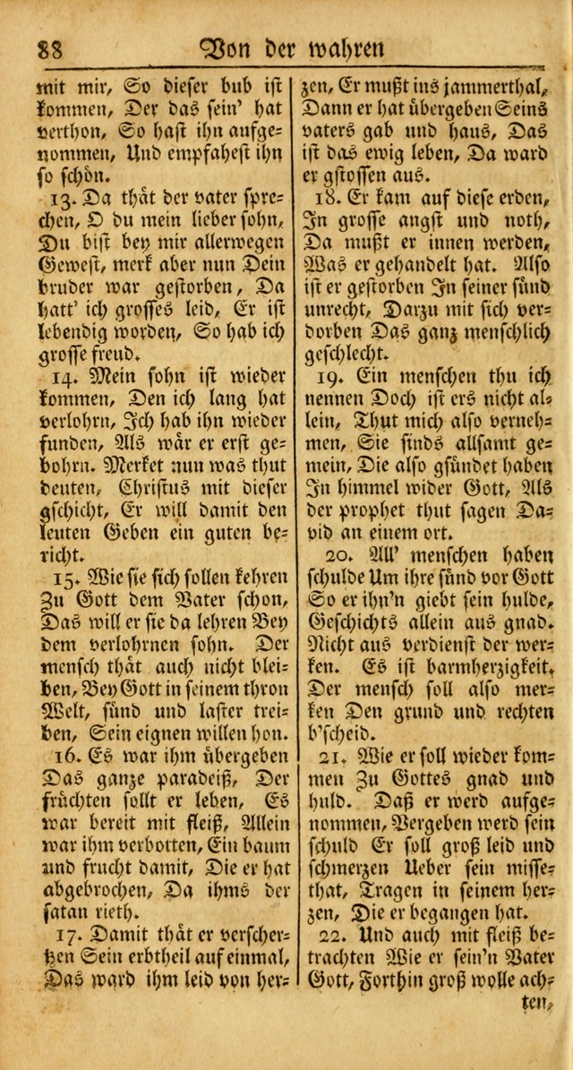 Ein Unpartheyisches Gesang-Buch: enthaltend geistreiche Lieder und Psalmen, zum allgemeinen Gebrauch des wahren Gottesdienstes auf begehren der Brüderschaft der Menoniten Gemeinen... page 168