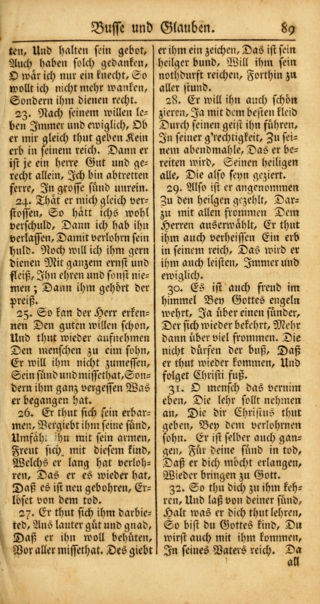 Ein Unpartheyisches Gesang-Buch: enthaltend geistreiche Lieder und Psalmen, zum allgemeinen Gebrauch des wahren Gottesdienstes auf begehren der Brüderschaft der Menoniten Gemeinen... page 169