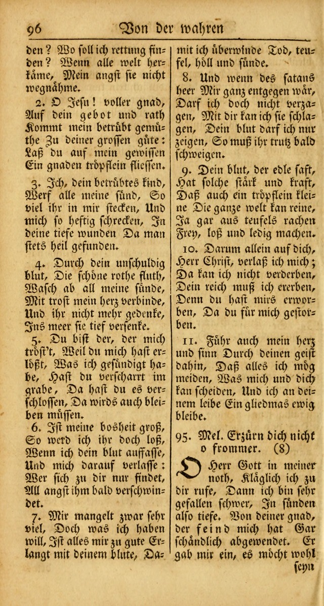 Ein Unpartheyisches Gesang-Buch: enthaltend geistreiche Lieder und Psalmen, zum allgemeinen Gebrauch des wahren Gottesdienstes auf begehren der Brüderschaft der Menoniten Gemeinen... page 176