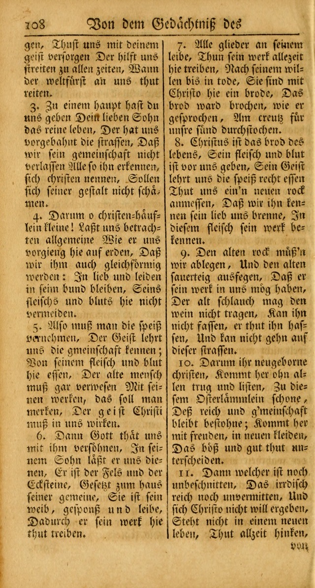 Ein Unpartheyisches Gesang-Buch: enthaltend geistreiche Lieder und Psalmen, zum allgemeinen Gebrauch des wahren Gottesdienstes auf begehren der Brüderschaft der Menoniten Gemeinen... page 188