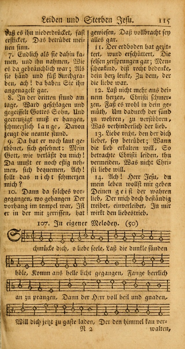 Ein Unpartheyisches Gesang-Buch: enthaltend geistreiche Lieder und Psalmen, zum allgemeinen Gebrauch des wahren Gottesdienstes auf begehren der Brüderschaft der Menoniten Gemeinen... page 195