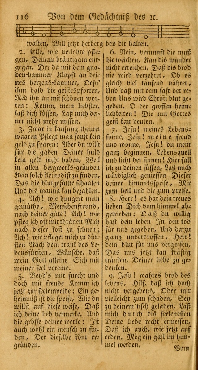 Ein Unpartheyisches Gesang-Buch: enthaltend geistreiche Lieder und Psalmen, zum allgemeinen Gebrauch des wahren Gottesdienstes auf begehren der Brüderschaft der Menoniten Gemeinen... page 196