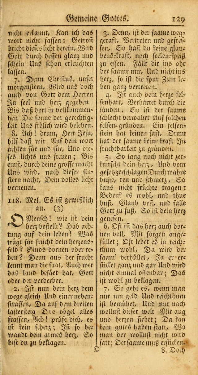 Ein Unpartheyisches Gesang-Buch: enthaltend geistreiche Lieder und Psalmen, zum allgemeinen Gebrauch des wahren Gottesdienstes auf begehren der Brüderschaft der Menoniten Gemeinen... page 209