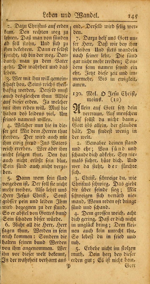 Ein Unpartheyisches Gesang-Buch: enthaltend geistreiche Lieder und Psalmen, zum allgemeinen Gebrauch des wahren Gottesdienstes auf begehren der Brüderschaft der Menoniten Gemeinen... page 225