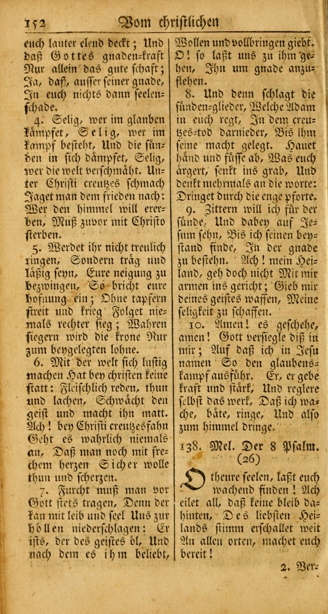 Ein Unpartheyisches Gesang-Buch: enthaltend geistreiche Lieder und Psalmen, zum allgemeinen Gebrauch des wahren Gottesdienstes auf begehren der Brüderschaft der Menoniten Gemeinen... page 232