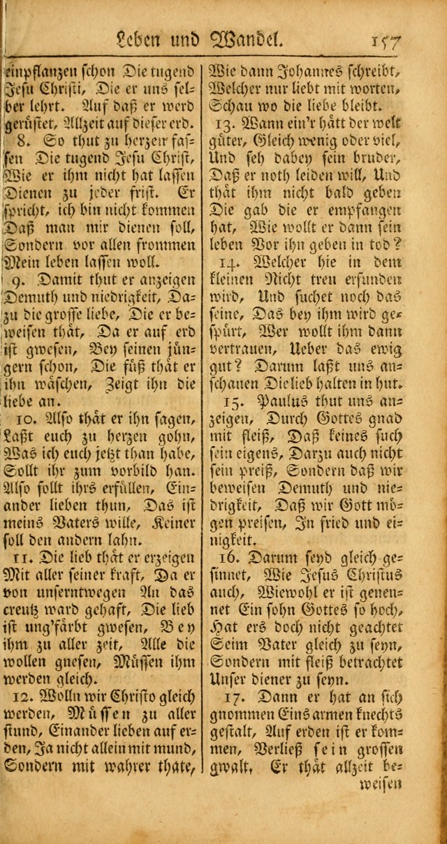 Ein Unpartheyisches Gesang-Buch: enthaltend geistreiche Lieder und Psalmen, zum allgemeinen Gebrauch des wahren Gottesdienstes auf begehren der Brüderschaft der Menoniten Gemeinen... page 237