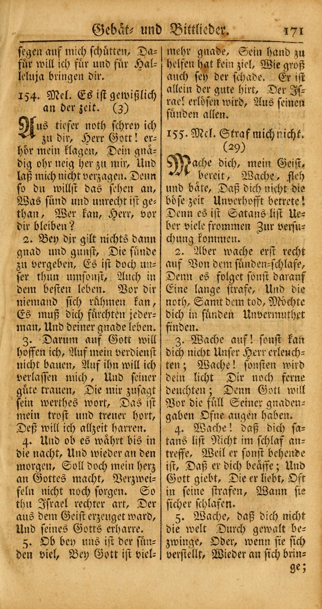 Ein Unpartheyisches Gesang-Buch: enthaltend geistreiche Lieder und Psalmen, zum allgemeinen Gebrauch des wahren Gottesdienstes auf begehren der Brüderschaft der Menoniten Gemeinen... page 251