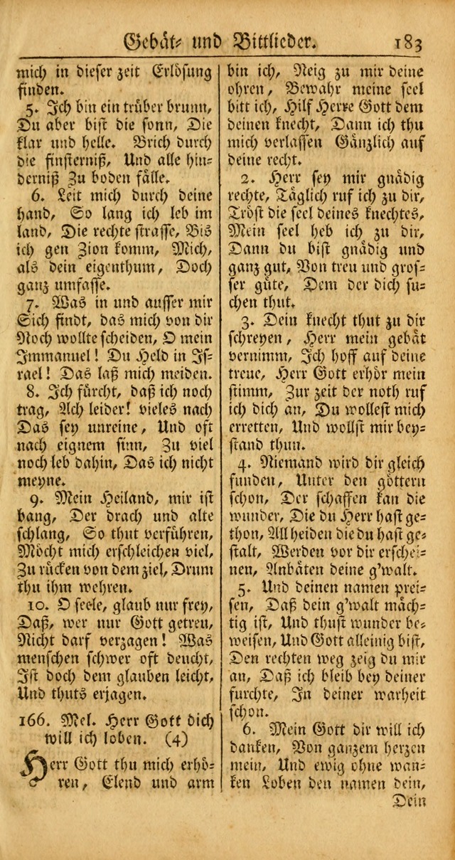 Ein Unpartheyisches Gesang-Buch: enthaltend geistreiche Lieder und Psalmen, zum allgemeinen Gebrauch des wahren Gottesdienstes auf begehren der Brüderschaft der Menoniten Gemeinen... page 263