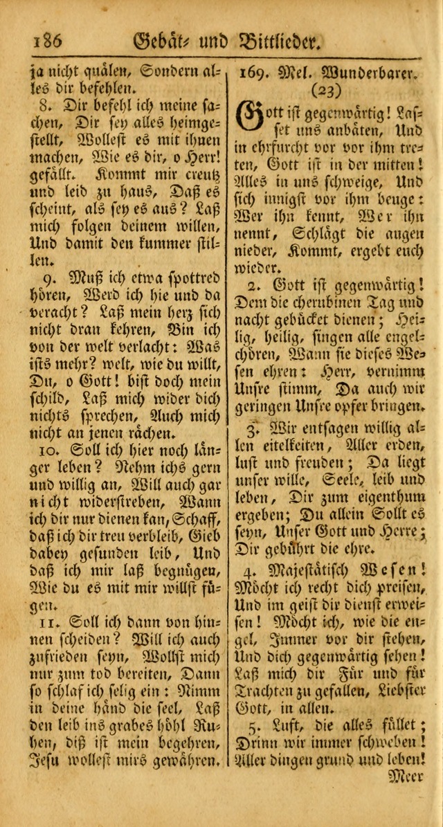 Ein Unpartheyisches Gesang-Buch: enthaltend geistreiche Lieder und Psalmen, zum allgemeinen Gebrauch des wahren Gottesdienstes auf begehren der Brüderschaft der Menoniten Gemeinen... page 266