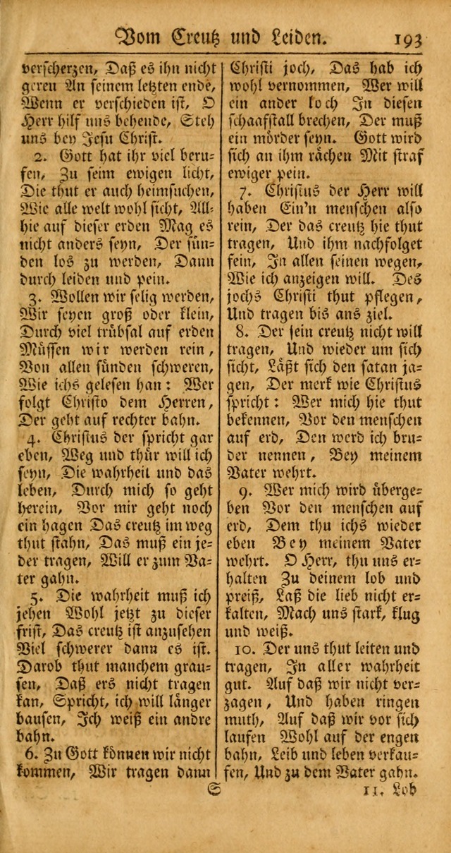 Ein Unpartheyisches Gesang-Buch: enthaltend geistreiche Lieder und Psalmen, zum allgemeinen Gebrauch des wahren Gottesdienstes auf begehren der Brüderschaft der Menoniten Gemeinen... page 273