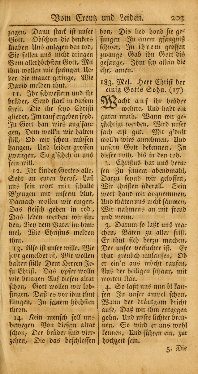 Ein Unpartheyisches Gesang-Buch: enthaltend geistreiche Lieder und Psalmen, zum allgemeinen Gebrauch des wahren Gottesdienstes auf begehren der Brüderschaft der Menoniten Gemeinen... page 283