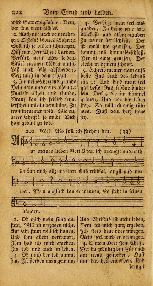 Ein Unpartheyisches Gesang-Buch: enthaltend geistreiche Lieder und Psalmen, zum allgemeinen Gebrauch des wahren Gottesdienstes auf begehren der Brüderschaft der Menoniten Gemeinen... page 302