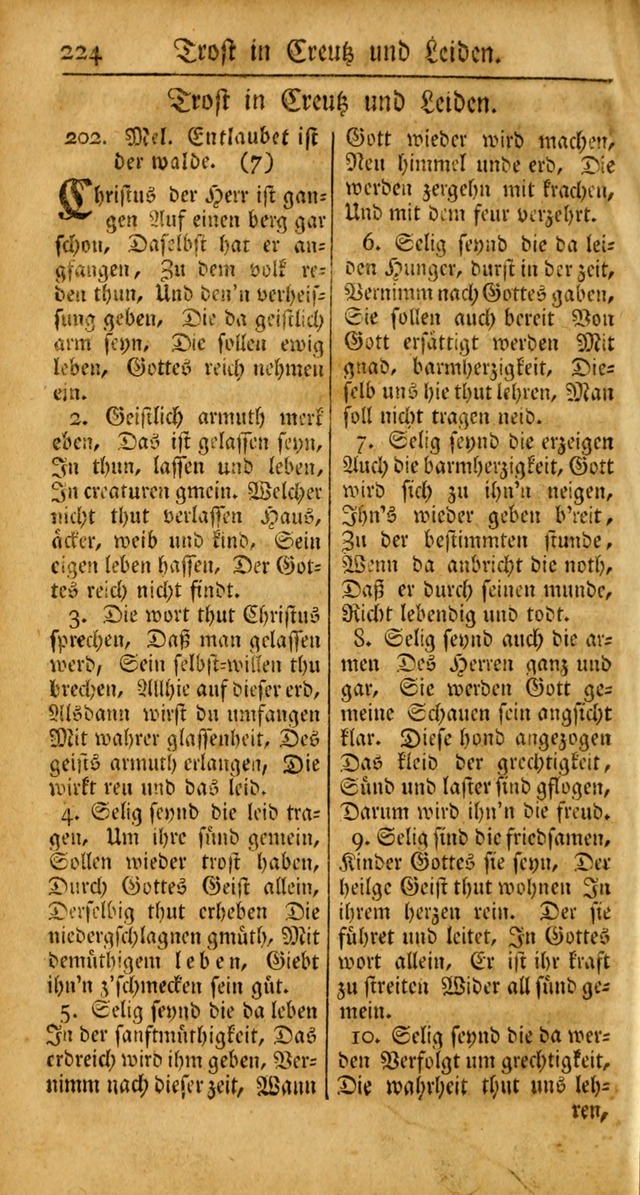 Ein Unpartheyisches Gesang-Buch: enthaltend geistreiche Lieder und Psalmen, zum allgemeinen Gebrauch des wahren Gottesdienstes auf begehren der Brüderschaft der Menoniten Gemeinen... page 304