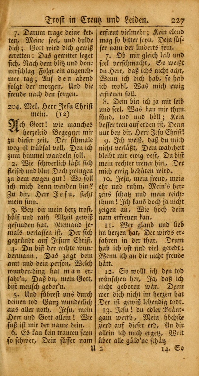 Ein Unpartheyisches Gesang-Buch: enthaltend geistreiche Lieder und Psalmen, zum allgemeinen Gebrauch des wahren Gottesdienstes auf begehren der Brüderschaft der Menoniten Gemeinen... page 307