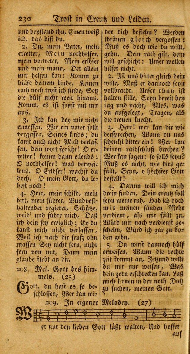 Ein Unpartheyisches Gesang-Buch: enthaltend geistreiche Lieder und Psalmen, zum allgemeinen Gebrauch des wahren Gottesdienstes auf begehren der Brüderschaft der Menoniten Gemeinen... page 310