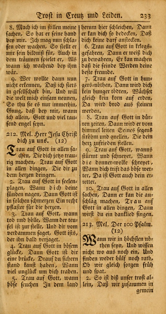 Ein Unpartheyisches Gesang-Buch: enthaltend geistreiche Lieder und Psalmen, zum allgemeinen Gebrauch des wahren Gottesdienstes auf begehren der Brüderschaft der Menoniten Gemeinen... page 313