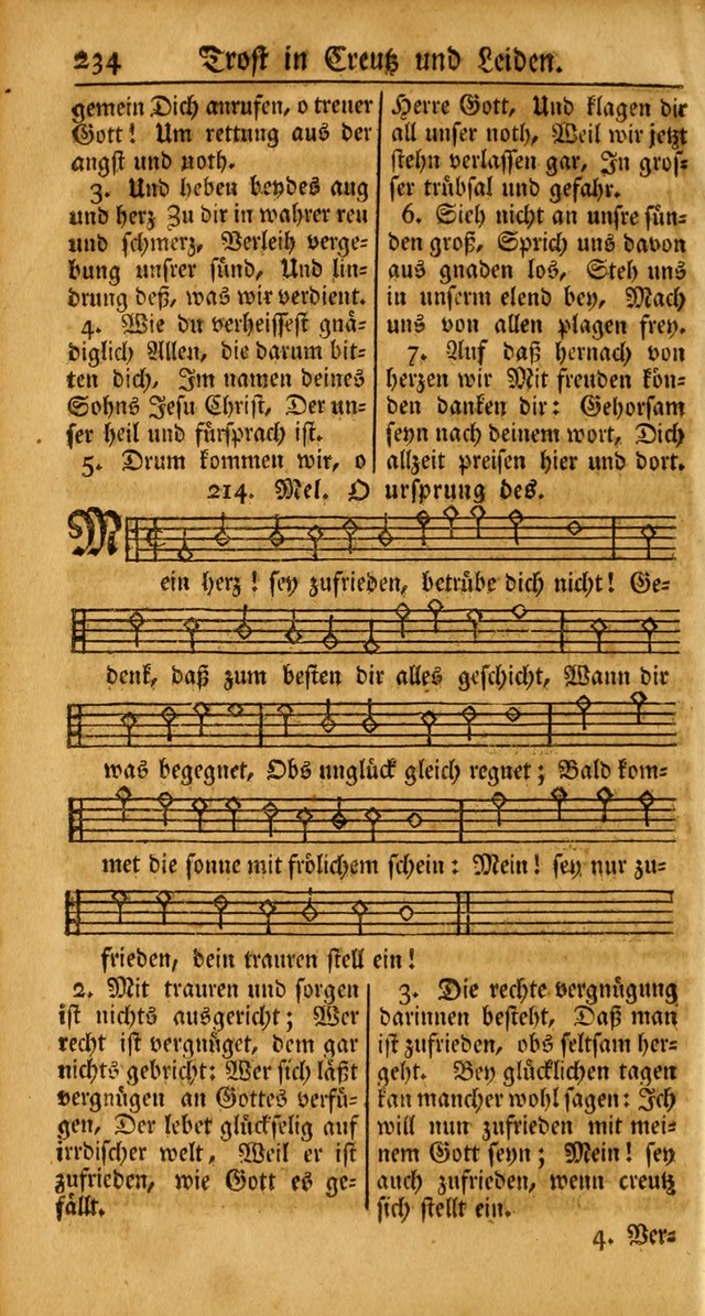 Ein Unpartheyisches Gesang-Buch: enthaltend geistreiche Lieder und Psalmen, zum allgemeinen Gebrauch des wahren Gottesdienstes auf begehren der Brüderschaft der Menoniten Gemeinen... page 314