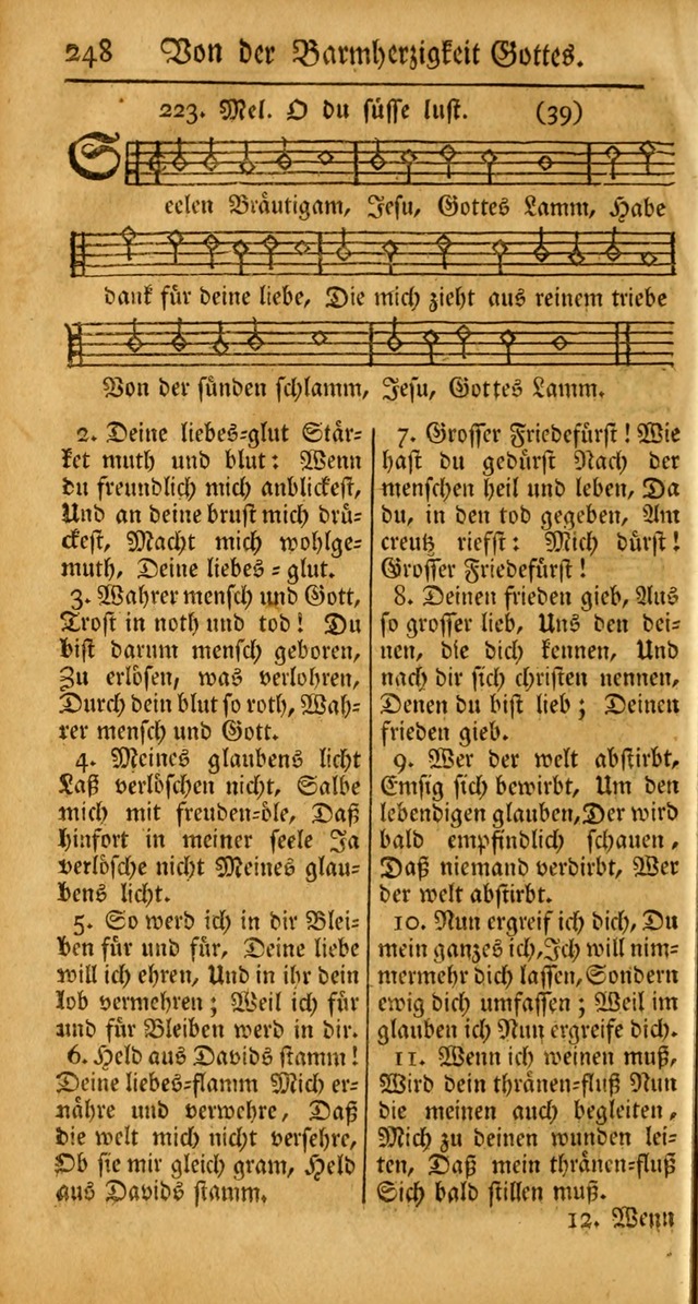 Ein Unpartheyisches Gesang-Buch: enthaltend geistreiche Lieder und Psalmen, zum allgemeinen Gebrauch des wahren Gottesdienstes auf begehren der Brüderschaft der Menoniten Gemeinen... page 328