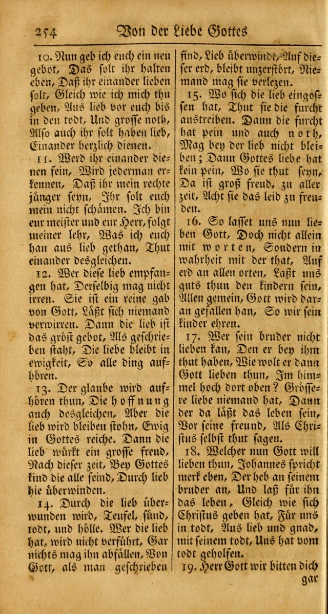 Ein Unpartheyisches Gesang-Buch: enthaltend geistreiche Lieder und Psalmen, zum allgemeinen Gebrauch des wahren Gottesdienstes auf begehren der Brüderschaft der Menoniten Gemeinen... page 334