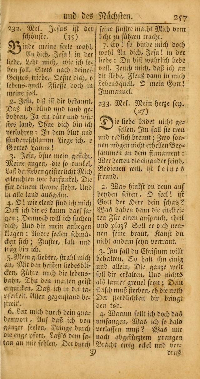 Ein Unpartheyisches Gesang-Buch: enthaltend geistreiche Lieder und Psalmen, zum allgemeinen Gebrauch des wahren Gottesdienstes auf begehren der Brüderschaft der Menoniten Gemeinen... page 337