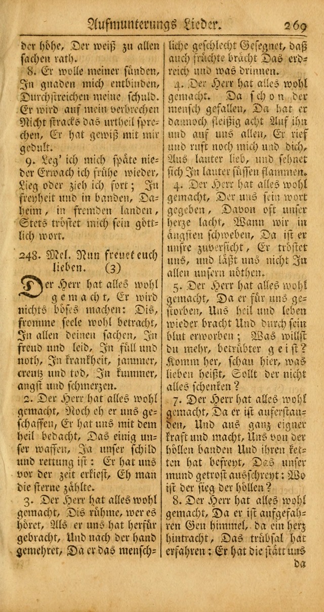 Ein Unpartheyisches Gesang-Buch: enthaltend geistreiche Lieder und Psalmen, zum allgemeinen Gebrauch des wahren Gottesdienstes auf begehren der Brüderschaft der Menoniten Gemeinen... page 349