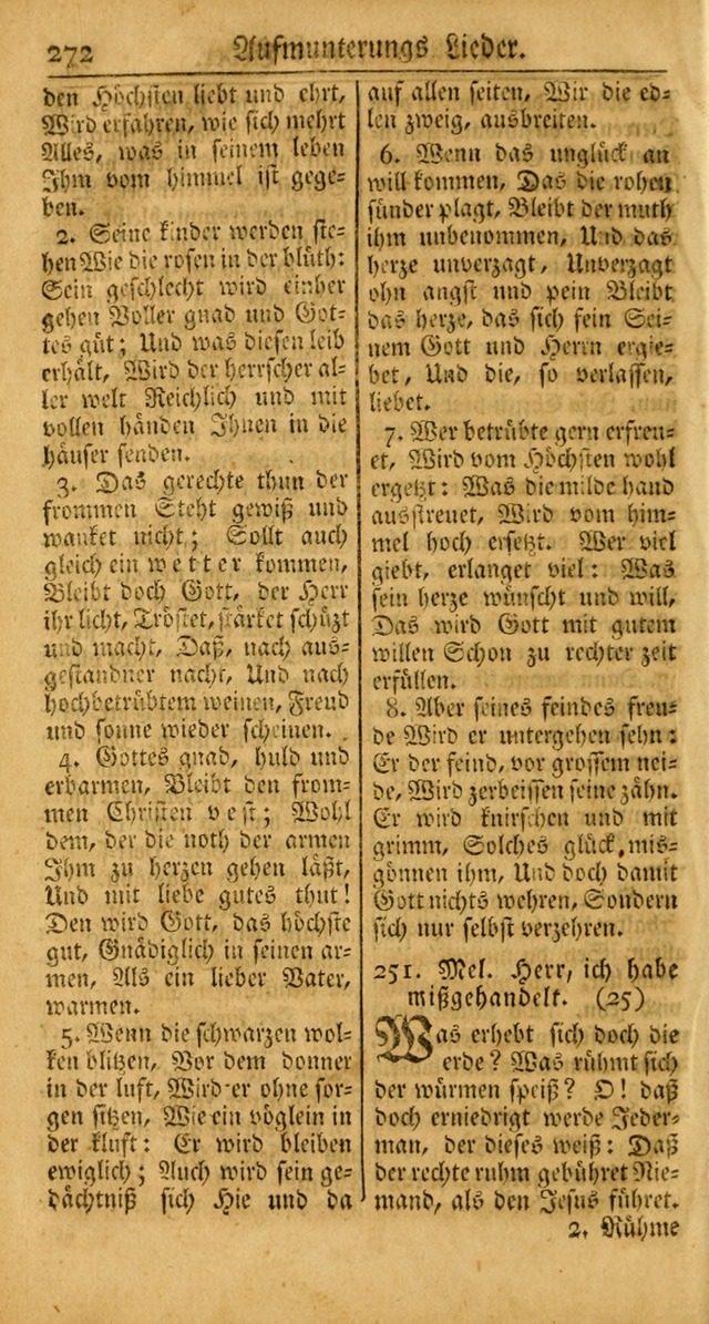 Ein Unpartheyisches Gesang-Buch: enthaltend geistreiche Lieder und Psalmen, zum allgemeinen Gebrauch des wahren Gottesdienstes auf begehren der Brüderschaft der Menoniten Gemeinen... page 352