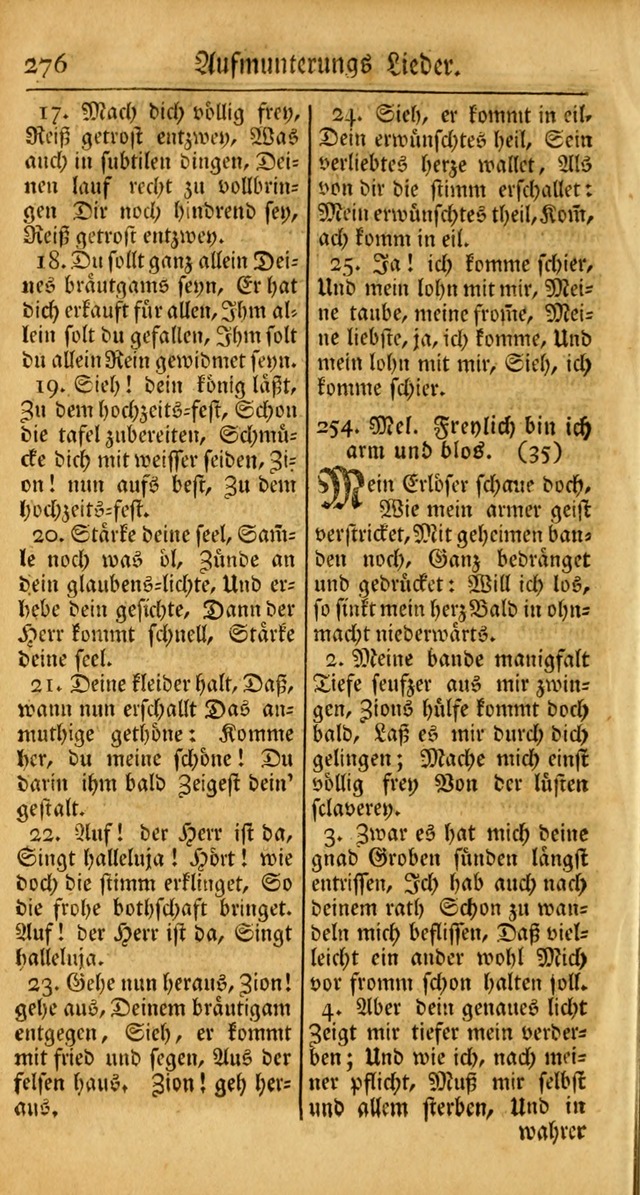 Ein Unpartheyisches Gesang-Buch: enthaltend geistreiche Lieder und Psalmen, zum allgemeinen Gebrauch des wahren Gottesdienstes auf begehren der Brüderschaft der Menoniten Gemeinen... page 356