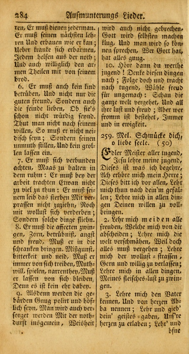 Ein Unpartheyisches Gesang-Buch: enthaltend geistreiche Lieder und Psalmen, zum allgemeinen Gebrauch des wahren Gottesdienstes auf begehren der Brüderschaft der Menoniten Gemeinen... page 364