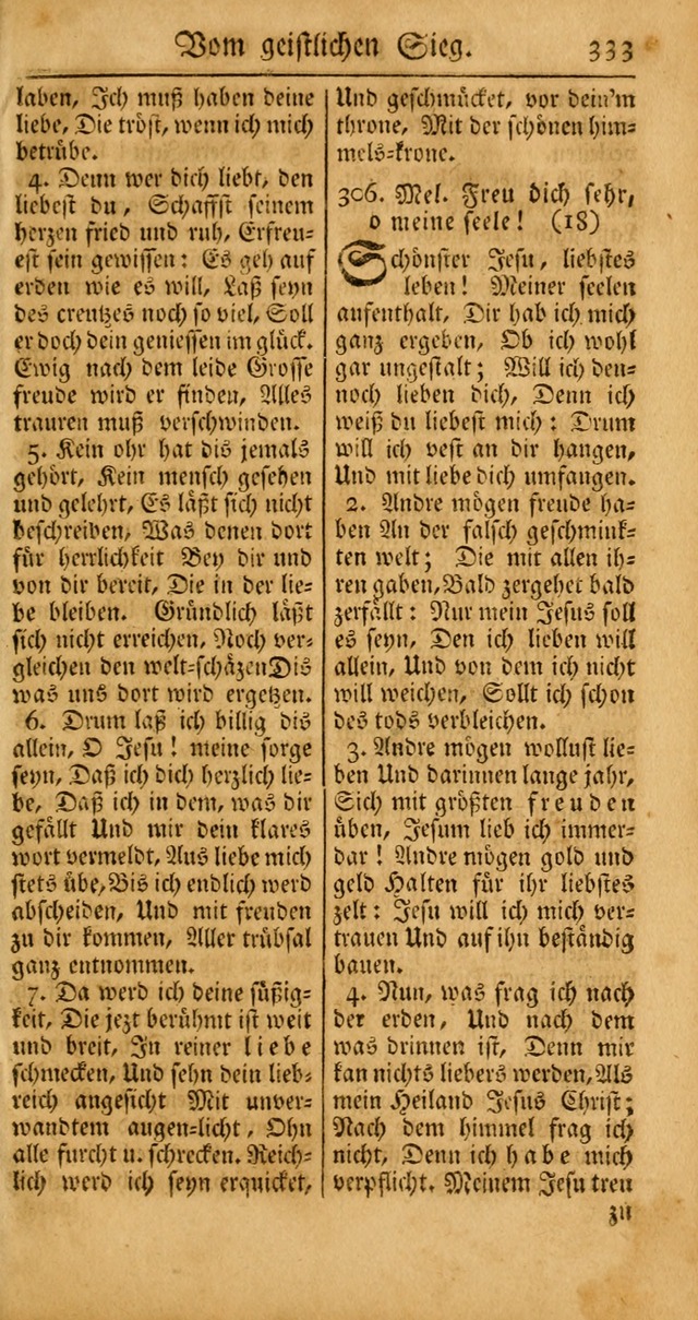 Ein Unpartheyisches Gesang-Buch: enthaltend geistreiche Lieder und Psalmen, zum allgemeinen Gebrauch des wahren Gottesdienstes auf begehren der Brüderschaft der Menoniten Gemeinen... page 413