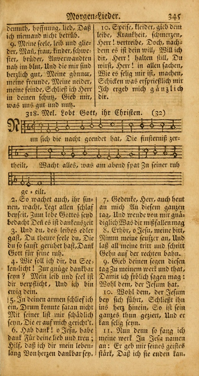 Ein Unpartheyisches Gesang-Buch: enthaltend geistreiche Lieder und Psalmen, zum allgemeinen Gebrauch des wahren Gottesdienstes auf begehren der Brüderschaft der Menoniten Gemeinen... page 425