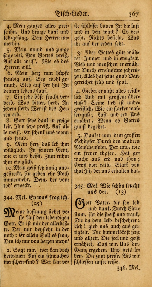 Ein Unpartheyisches Gesang-Buch: enthaltend geistreiche Lieder und Psalmen, zum allgemeinen Gebrauch des wahren Gottesdienstes auf begehren der Brüderschaft der Menoniten Gemeinen... page 447