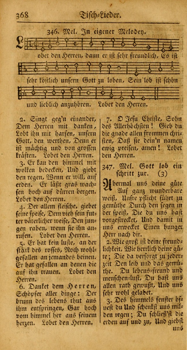 Ein Unpartheyisches Gesang-Buch: enthaltend geistreiche Lieder und Psalmen, zum allgemeinen Gebrauch des wahren Gottesdienstes auf begehren der Brüderschaft der Menoniten Gemeinen... page 448