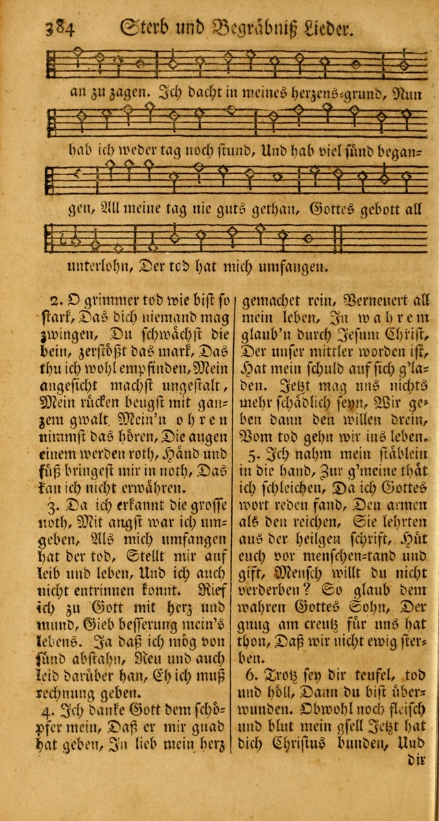 Ein Unpartheyisches Gesang-Buch: enthaltend geistreiche Lieder und Psalmen, zum allgemeinen Gebrauch des wahren Gottesdienstes auf begehren der Brüderschaft der Menoniten Gemeinen... page 464