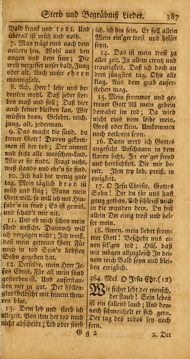 Ein Unpartheyisches Gesang-Buch: enthaltend geistreiche Lieder und Psalmen, zum allgemeinen Gebrauch des wahren Gottesdienstes auf begehren der Brüderschaft der Menoniten Gemeinen... page 467