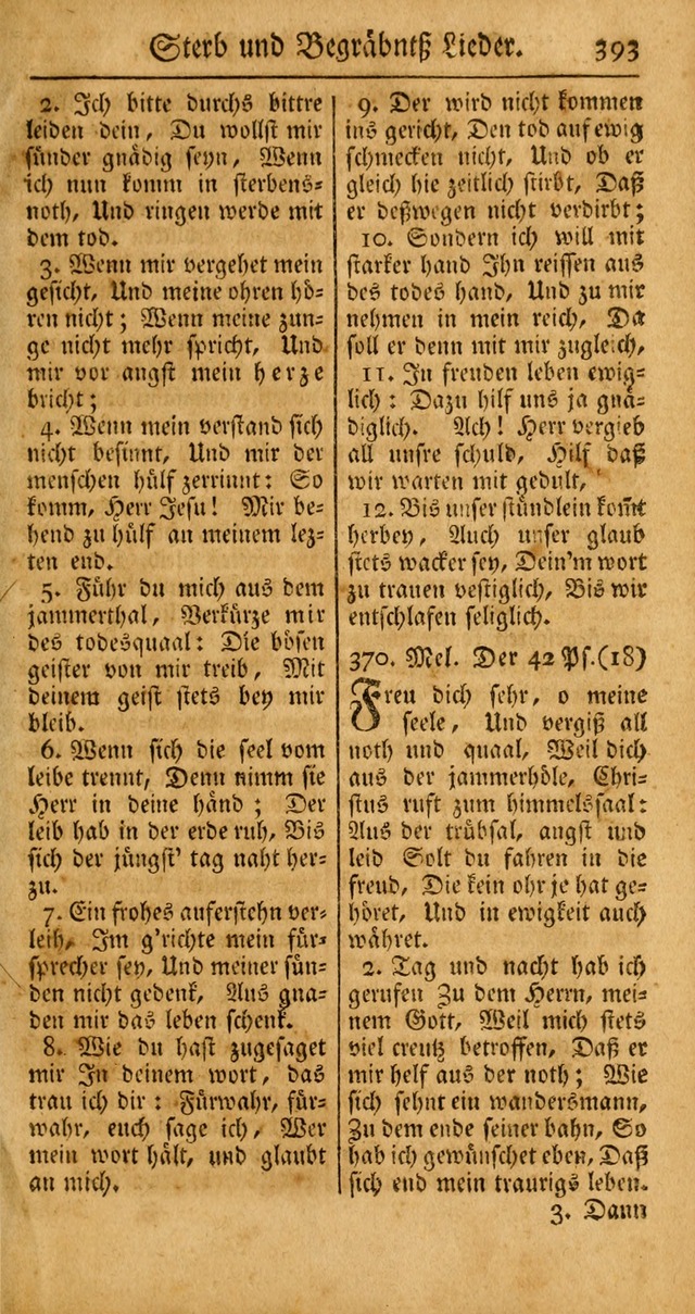 Ein Unpartheyisches Gesang-Buch: enthaltend geistreiche Lieder und Psalmen, zum allgemeinen Gebrauch des wahren Gottesdienstes auf begehren der Brüderschaft der Menoniten Gemeinen... page 473