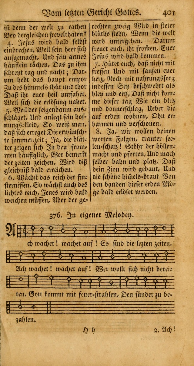 Ein Unpartheyisches Gesang-Buch: enthaltend geistreiche Lieder und Psalmen, zum allgemeinen Gebrauch des wahren Gottesdienstes auf begehren der Brüderschaft der Menoniten Gemeinen... page 481