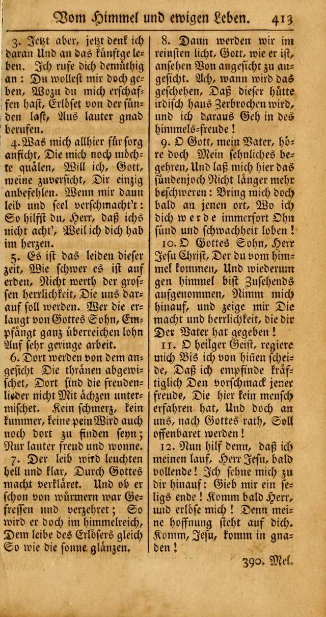 Ein Unpartheyisches Gesang-Buch: enthaltend geistreiche Lieder und Psalmen, zum allgemeinen Gebrauch des wahren Gottesdienstes auf begehren der Brüderschaft der Menoniten Gemeinen... page 493