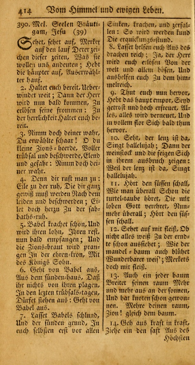 Ein Unpartheyisches Gesang-Buch: enthaltend geistreiche Lieder und Psalmen, zum allgemeinen Gebrauch des wahren Gottesdienstes auf begehren der Brüderschaft der Menoniten Gemeinen... page 494