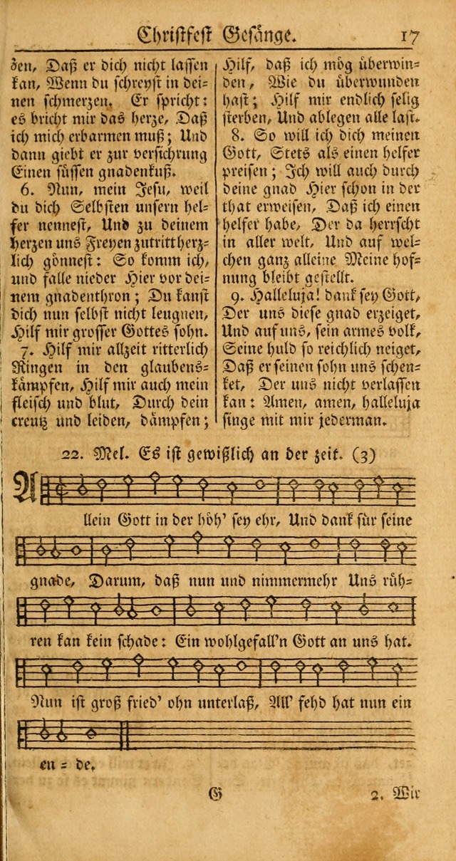 Ein Unpartheyisches Gesang-Buch: enthaltend geistreiche Lieder und Psalmen, zum allgemeinen Gebrauch des wahren Gottesdienstes auf begehren der Brüderschaft der Menoniten Gemeinen... page 97