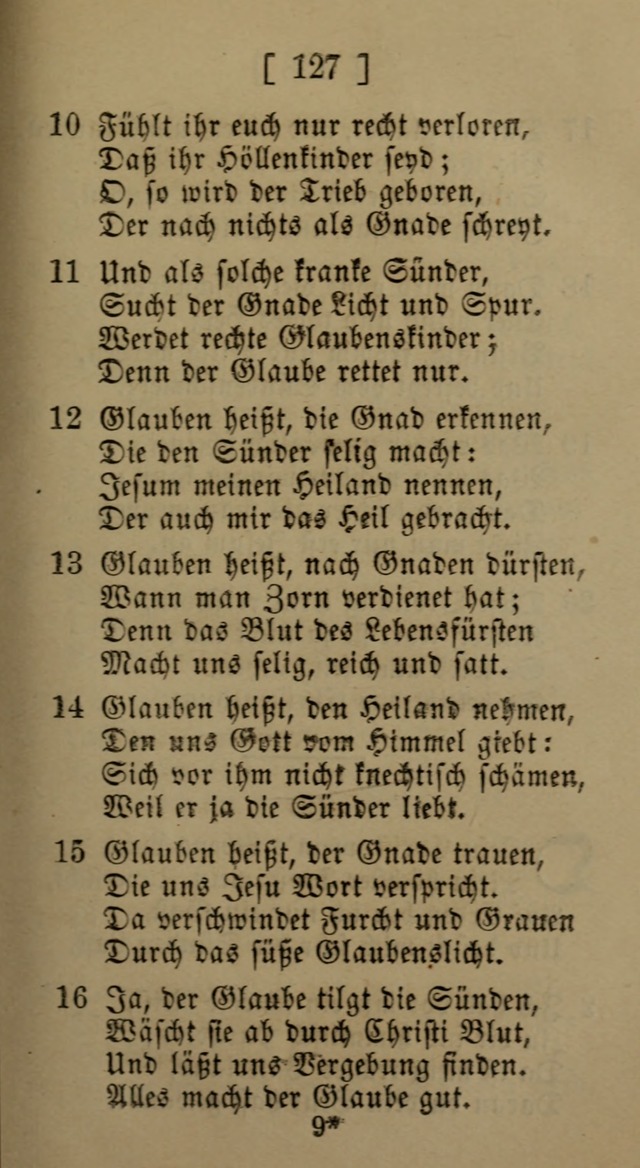 Eine unparteiische Lieder-Sammlung zum Gebrauch beim Oeffentlichen Gottesdienst und Häuslichen Erbauung page 127