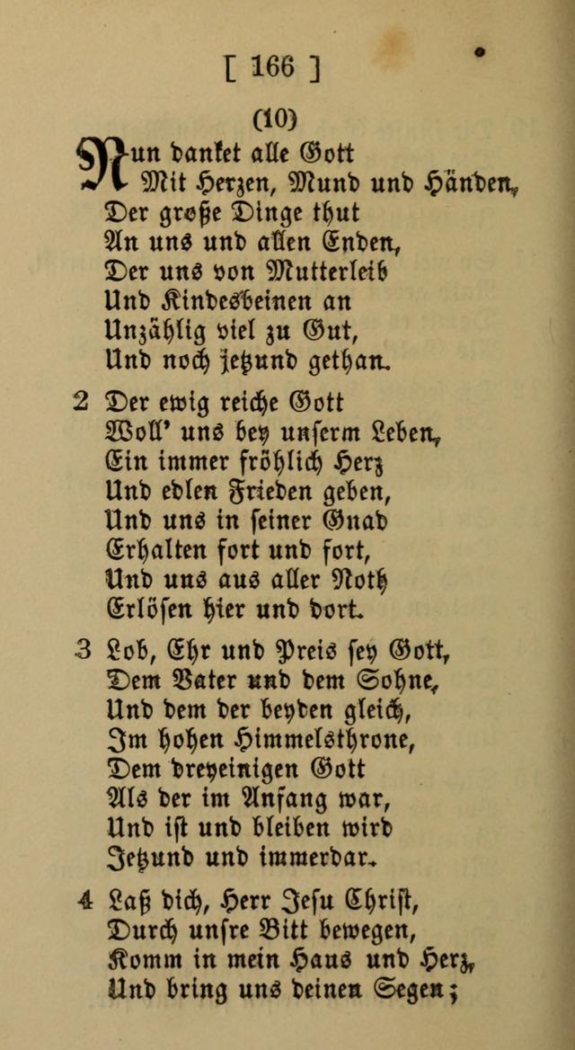 Eine unparteiische Lieder-Sammlung zum Gebrauch beim Oeffentlichen Gottesdienst und Häuslichen Erbauung page 166