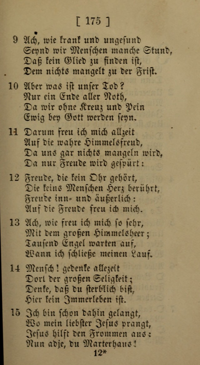 Eine unparteiische Lieder-Sammlung zum Gebrauch beim Oeffentlichen Gottesdienst und Häuslichen Erbauung page 175