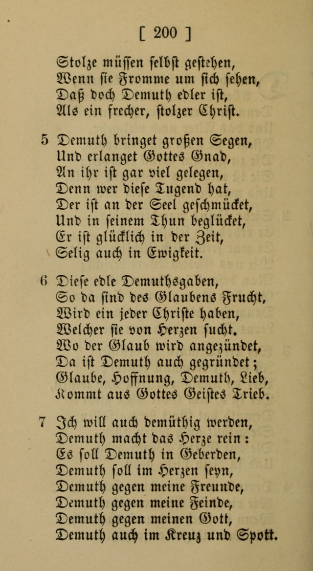 Eine unparteiische Lieder-Sammlung zum Gebrauch beim Oeffentlichen Gottesdienst und Häuslichen Erbauung page 200