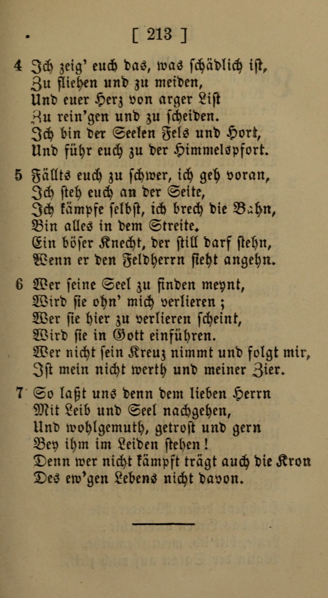 Eine unparteiische Lieder-Sammlung zum Gebrauch beim Oeffentlichen Gottesdienst und Häuslichen Erbauung page 213