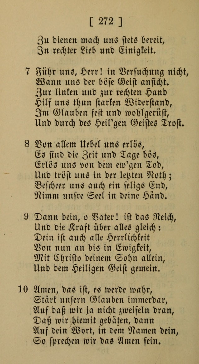 Eine unparteiische Lieder-Sammlung zum Gebrauch beim Oeffentlichen Gottesdienst und Häuslichen Erbauung page 272