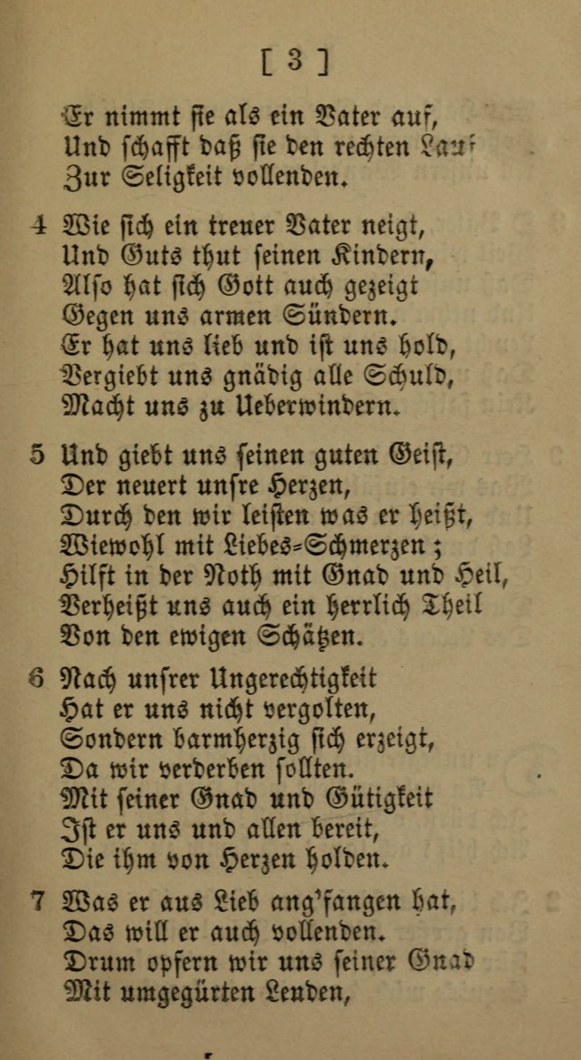 Eine unparteiische Lieder-Sammlung zum Gebrauch beim Oeffentlichen Gottesdienst und Häuslichen Erbauung page 3