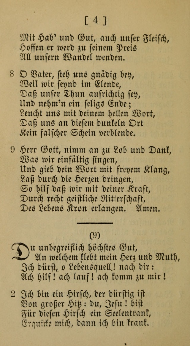 Eine unparteiische Lieder-Sammlung zum Gebrauch beim Oeffentlichen Gottesdienst und Häuslichen Erbauung page 4